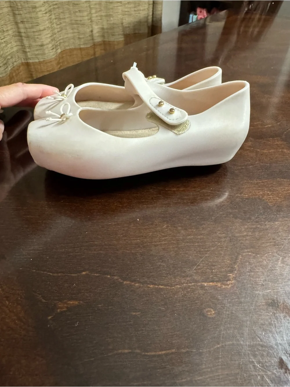 Mini Melissa Pearl Pink Mary Jane Ballerina Shoes